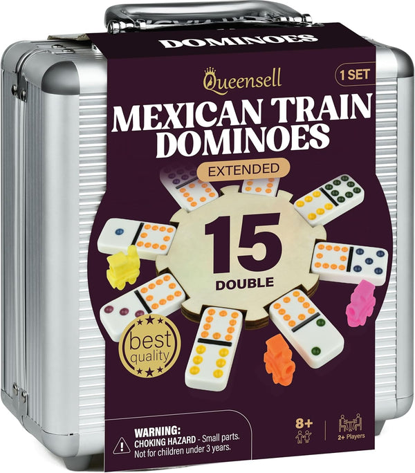 Mexican Train Domino Game Set Double 15