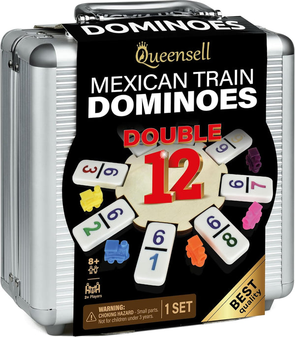 Mexican Train Domino Game Set with Numbers