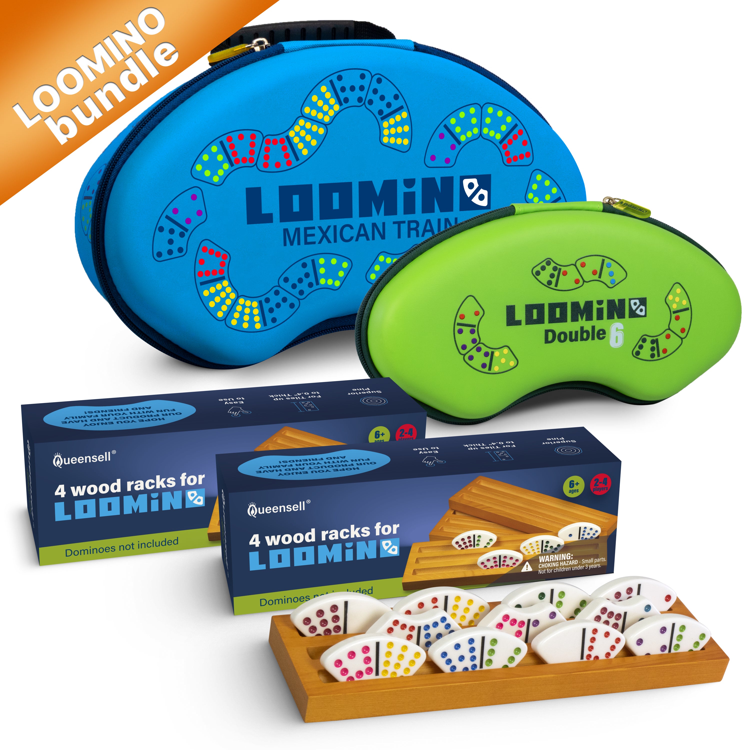 LOOMINO Mexican Train Dominoes - Next Level Dominoes
