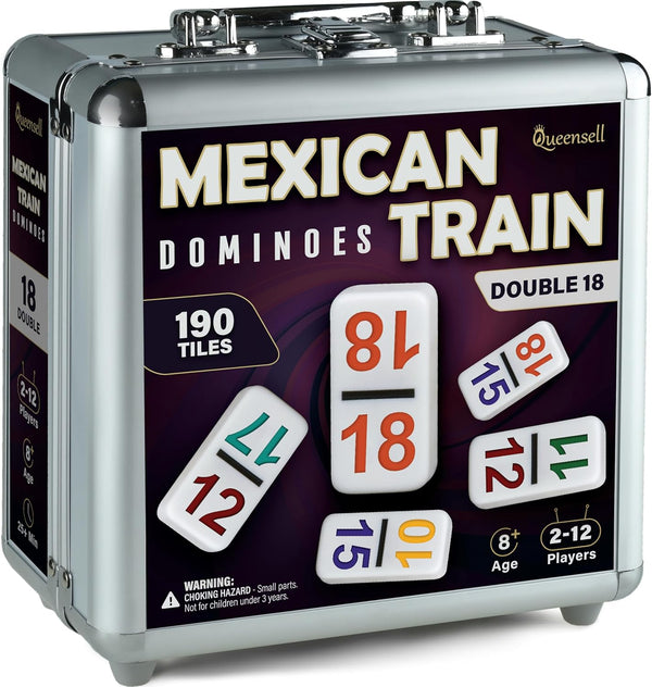 Mexican Train Domino Game Set Double 18