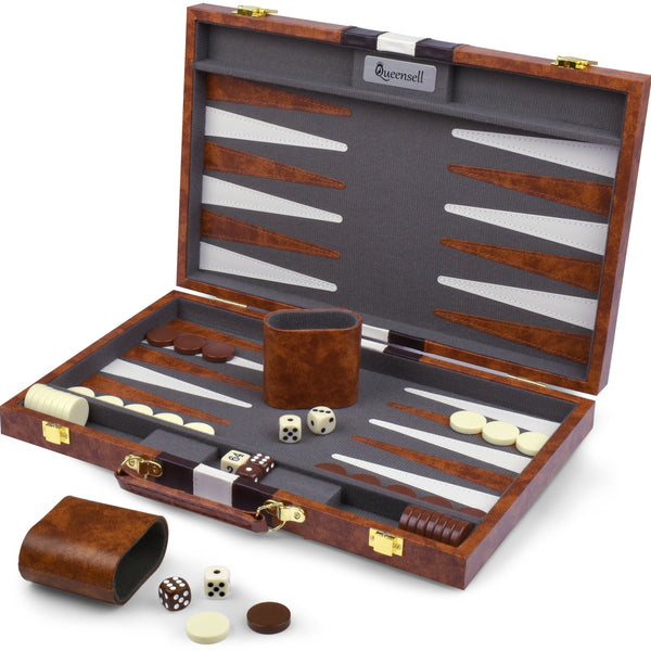 Pack of 10 - Backgammon Board Game