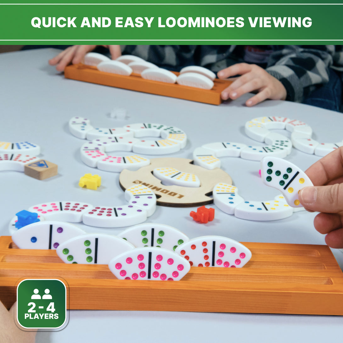 Loomino Holders – Curved Dominoes Racks Set of 4