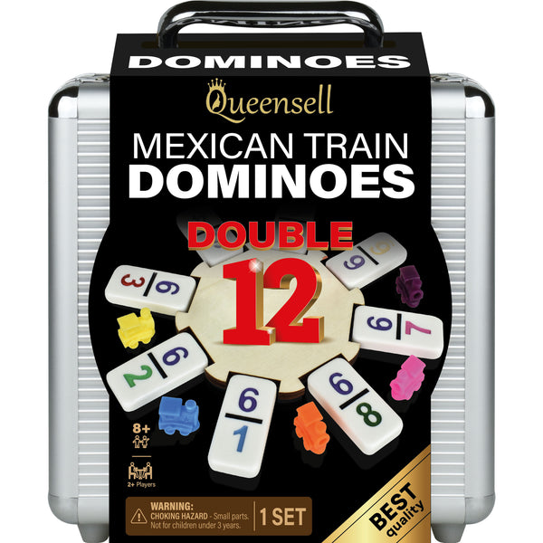 Mexican Train Dominoes Game Double 12 with Numbers