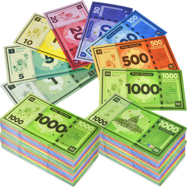 Play Money Suitable for Monopoly Board Game – 480 pcs