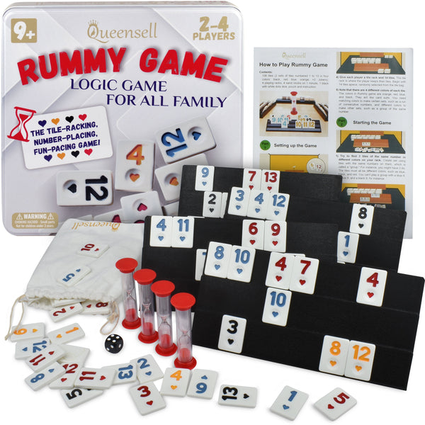 Pack of 20 - Rummy Cube Game with Case