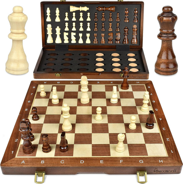 15” Tournament Chess Set – Professional Chess Board for Adults